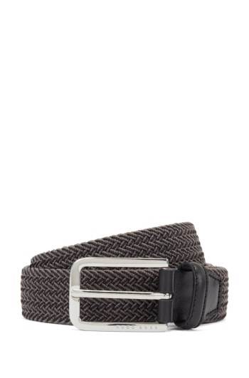 Hugo Boss Woven belt Grå | ZmTrY8SH