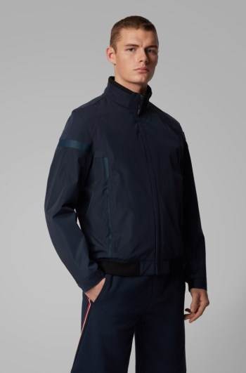 Hugo Boss Zip-through jacket Mørke Blå | 68W43AoQ