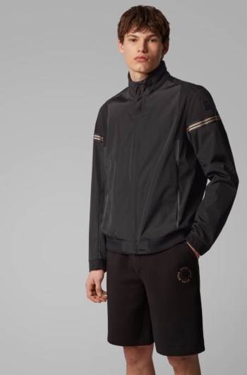 Hugo Boss Zip-through jacket Svarte | v8WYYPpo