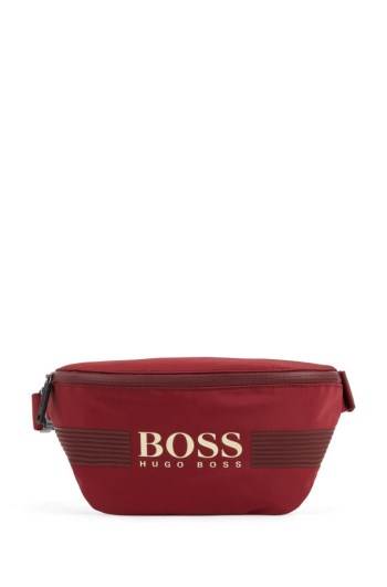 Hugo Boss Zipped belt bag Mørke Rød | TzyO3TGA