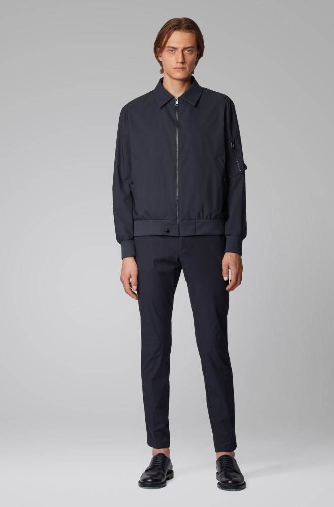 Hugo Boss 3-in-1 bomber jacket Mørke Blå | KG7vLwd4