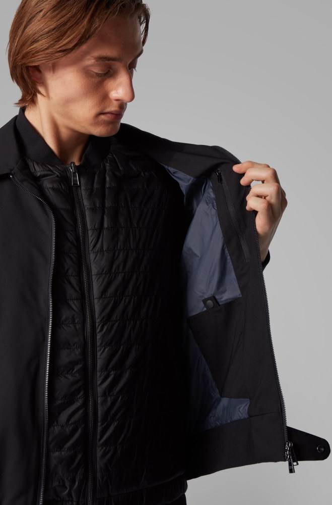 Hugo Boss 3-in-1 bomber jacket Svarte | T2O0kT84