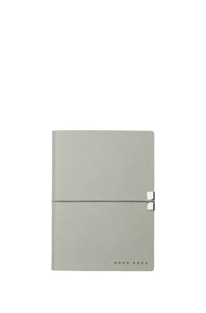 Hugo Boss A6 light-grey faux leather notepad Lyse Grå | bWIGDTPM