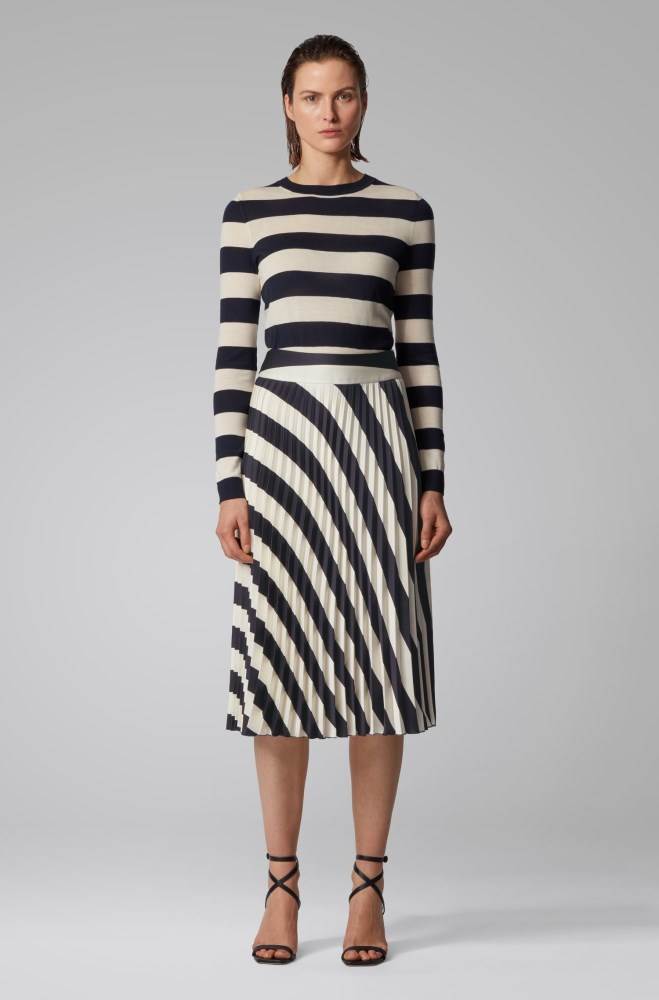 Hugo Boss A-line pleated skirt Patterned | TInnLy8C