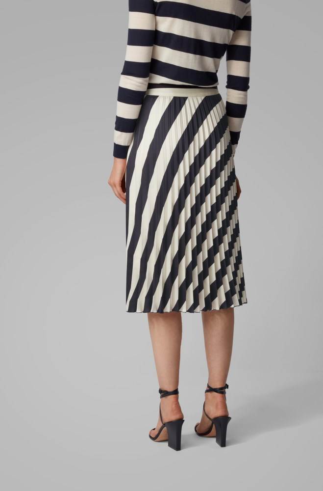 Hugo Boss A-line pleated skirt Patterned | TInnLy8C