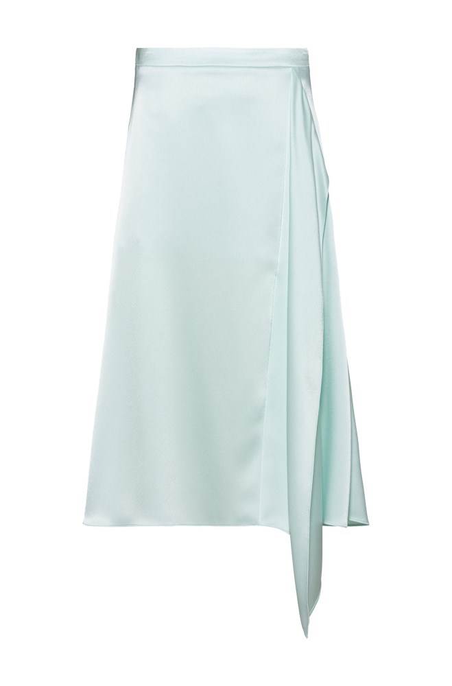 Hugo Boss A-line skirt Lyse Grønn | 5YOaPElP