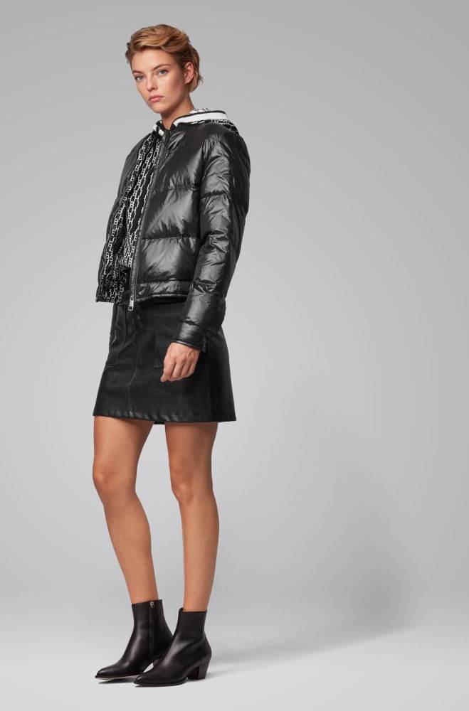 Hugo Boss A-line skirt Svarte | q4ttlHRW