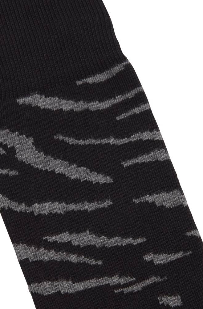 Hugo Boss Abstract animal pattern socks Svarte | NrQRr6cJ