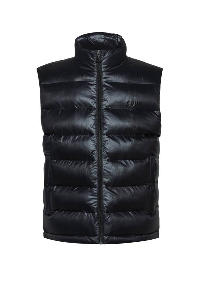 Hugo Boss Baffle-quilted gilet Svarte | 4EgKs6dP