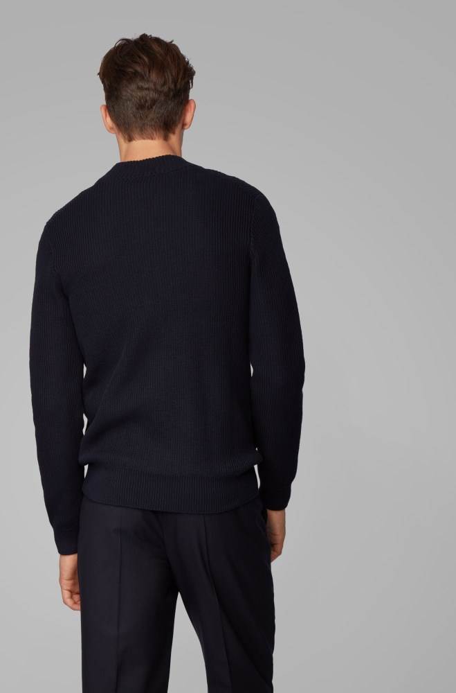 Hugo Boss Baseball-style jacket Mørke Blå | 8C5ZYZA7