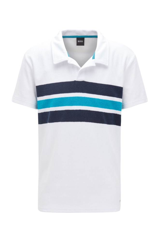 Hugo Boss Beach polo shirt Hvite | NsIgH2c6