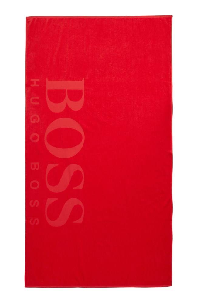 Hugo Boss Beach towel soft cotton Rød | IZY1aRTm