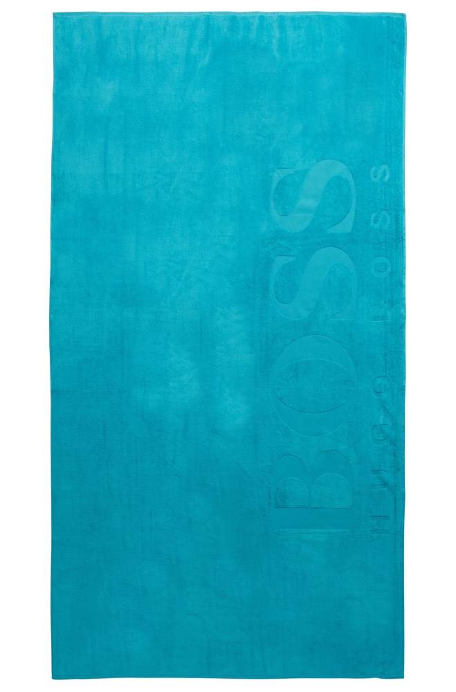 Hugo Boss Beach towel soft cotton Turkis | qNXKBk05