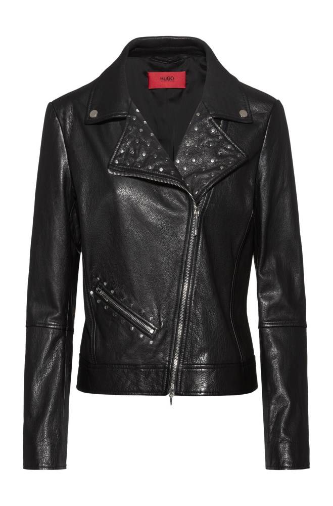 Hugo Boss Biker jacket Svarte | 2dEUGhoX