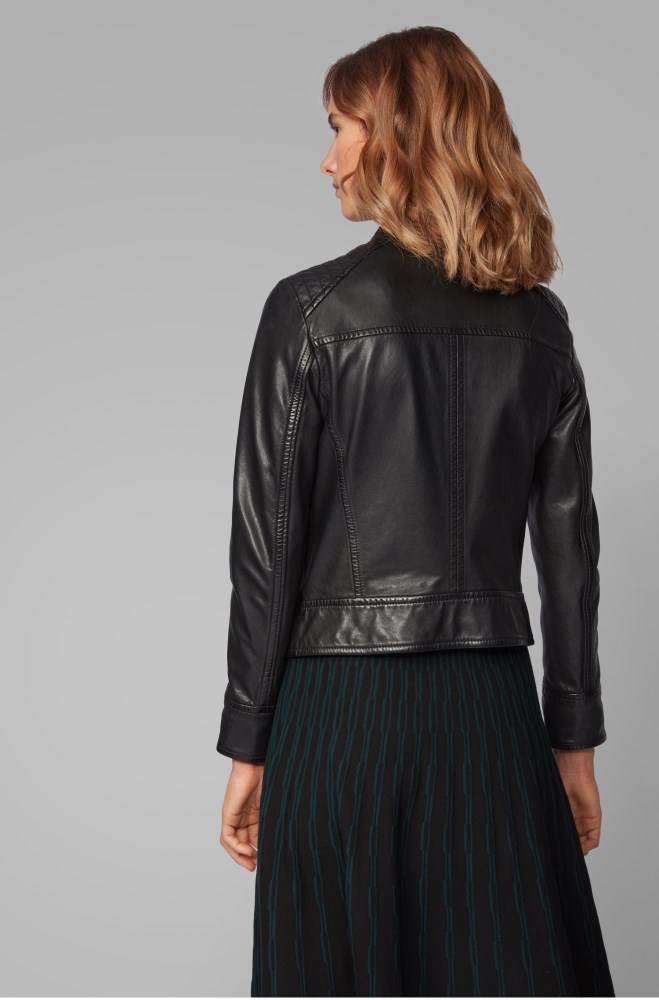 Hugo Boss Biker jacket Svarte | DVpJ9zo3