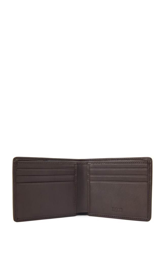 Hugo Boss Billfold wallet Mørke Brune | R8GNRJwg