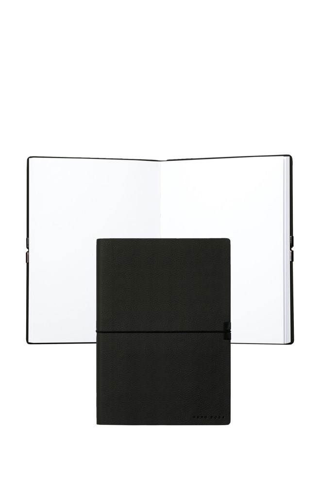 Hugo Boss Black faux-leather A5 notepad Svarte | faKs0StO