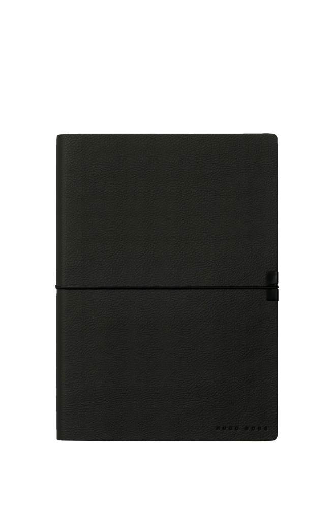 Hugo Boss Black faux-leather A5 notepad Svarte | faKs0StO