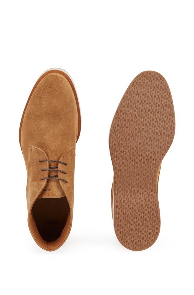 Hugo Boss Blonder-up desert boots Beige | Wwq9uL4e