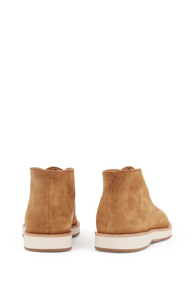 Hugo Boss Blonder-up desert boots Beige | Wwq9uL4e