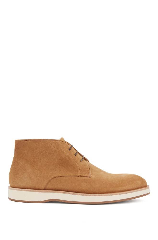 Hugo Boss Blonder-up desert boots Beige | Wwq9uL4e