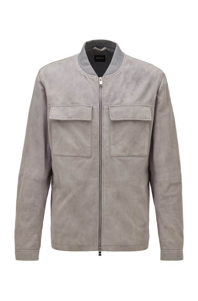 Hugo Boss Blouson-style jacket Sølv | 4dgNC6fn