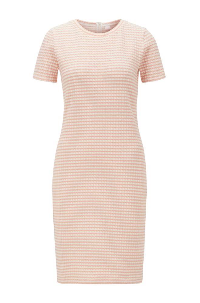 Hugo Boss Bodycon dress Lyse Oransje | cZQLMpcO