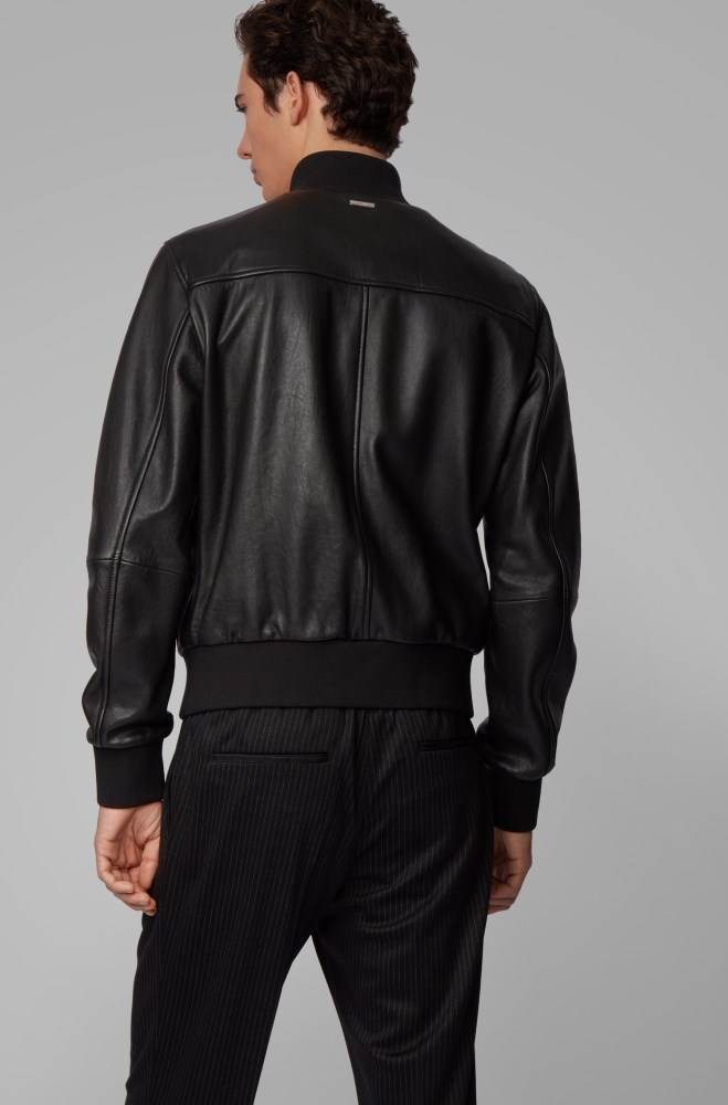 Hugo Boss Bomber jacket Svarte | GwxN7Kbk