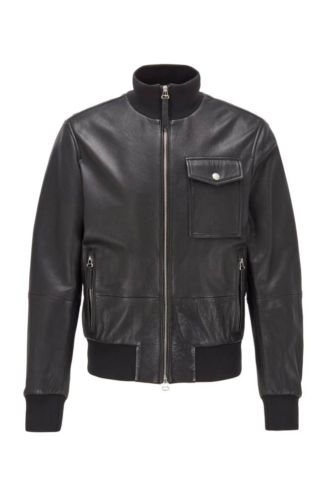 Hugo Boss Bomber jacket Svarte | GwxN7Kbk