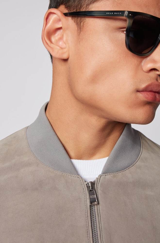 Hugo Boss Bomber jacket Sølv | qrjTS0h0