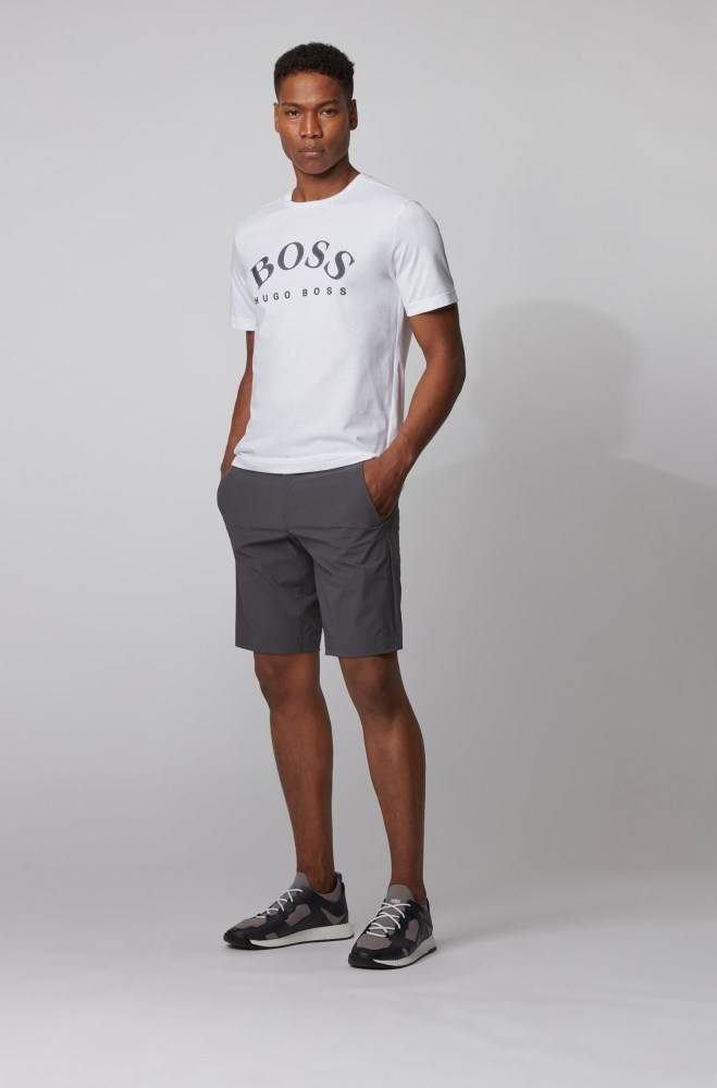 Hugo Boss Bomull T-shirt Hvite | b8gNR39M