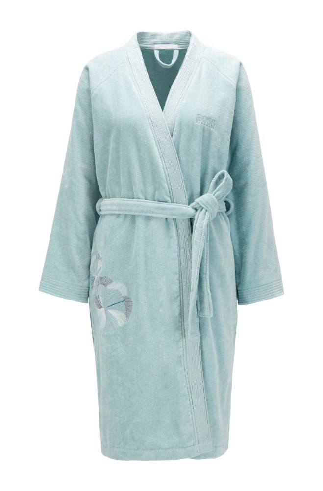 Hugo Boss Bomull bathrobe Blå | dlUPixEW