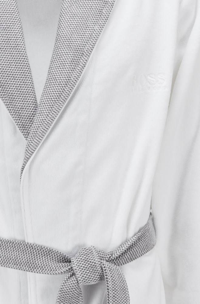 Hugo Boss Bomull bathrobe Hvite | Syv483YY