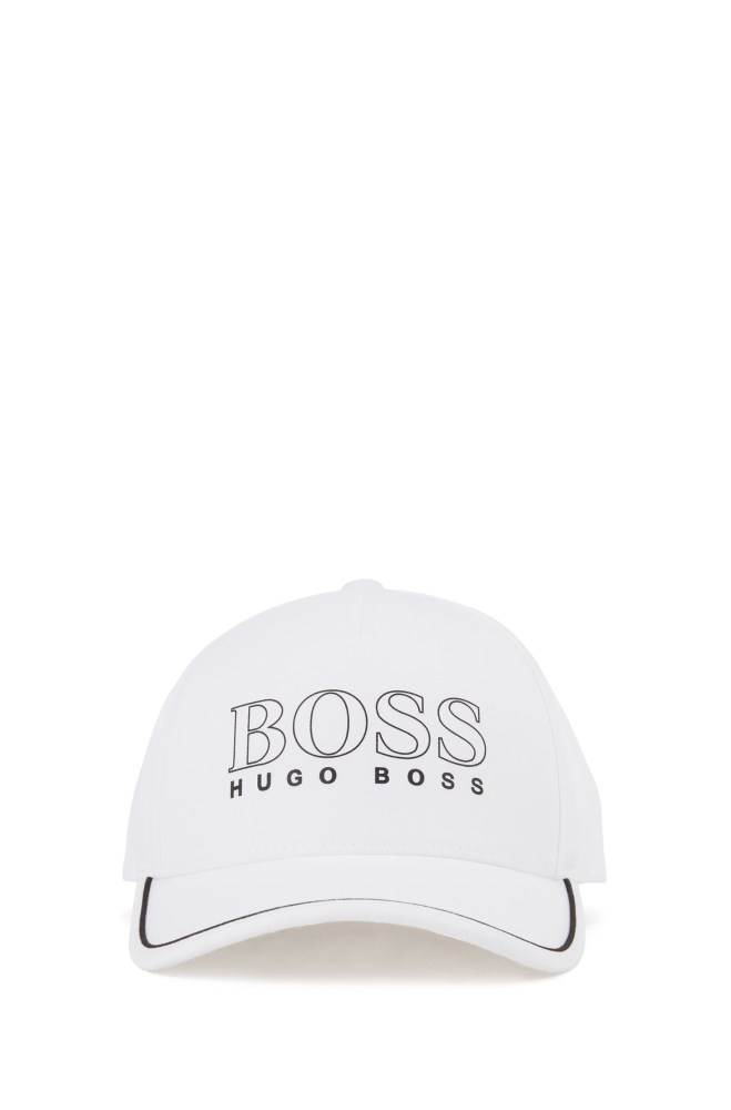 Hugo Boss Bomull-blend cap Hvite | FVKgAYDc