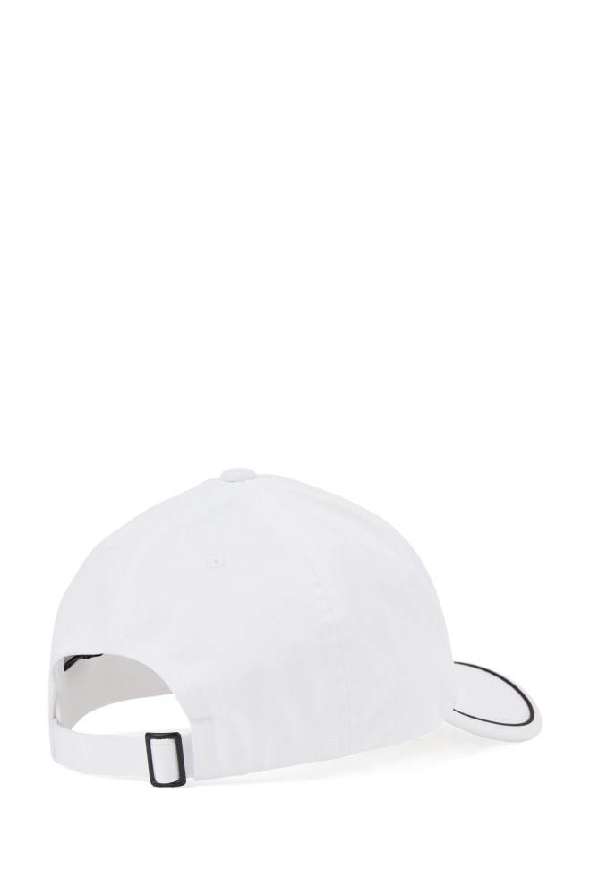 Hugo Boss Bomull-blend cap Hvite | FVKgAYDc