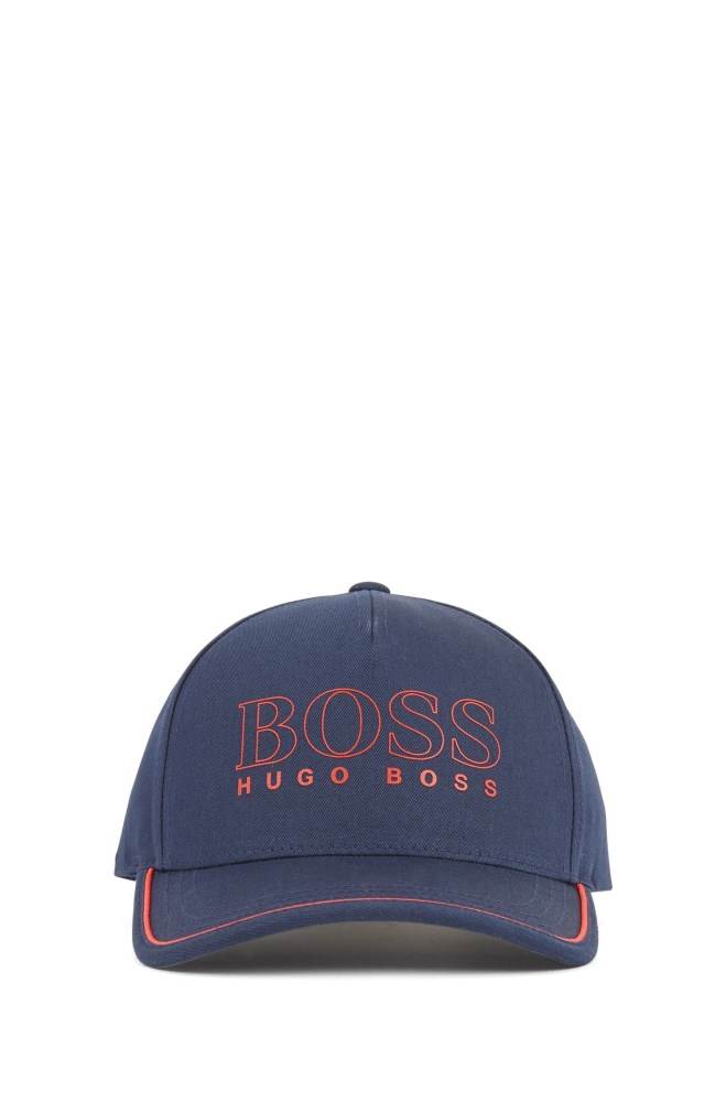 Hugo Boss Bomull-blend cap Mørke Blå | dRnyDGka