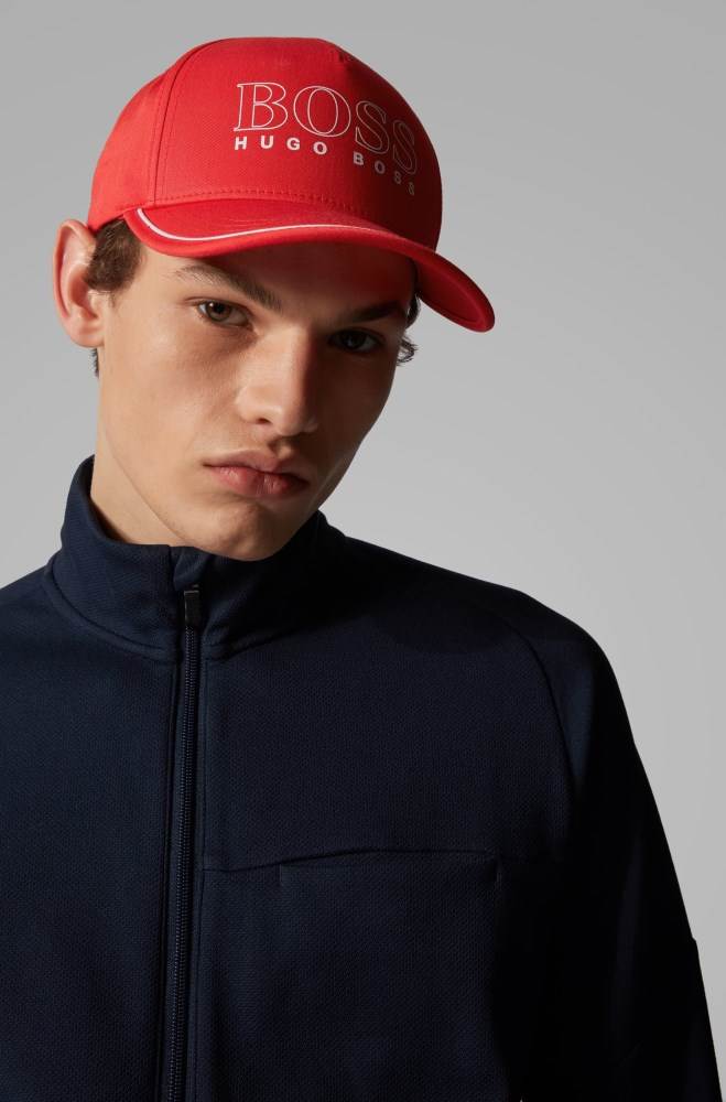 Hugo Boss Bomull-blend cap Rød | 285AfLq2