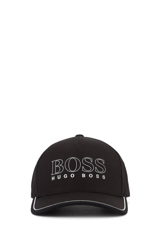 Hugo Boss Bomull-blend cap Svarte | dSB8gu9Y