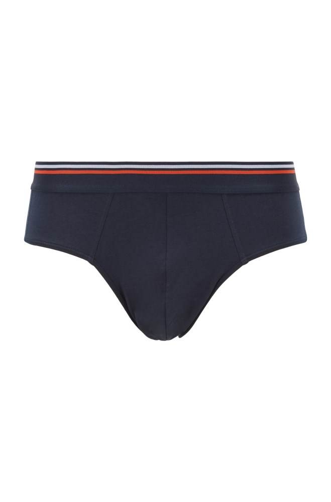 Hugo Boss Bomull-blend jersey briefs Mørke Blå | 9nvnt1iG