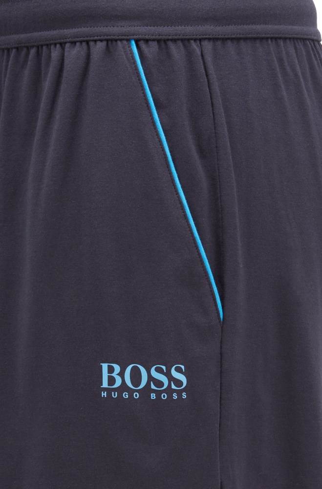 Hugo Boss Bomull-blend pyjama shorts Lyse Blå | DsPl8tDJ