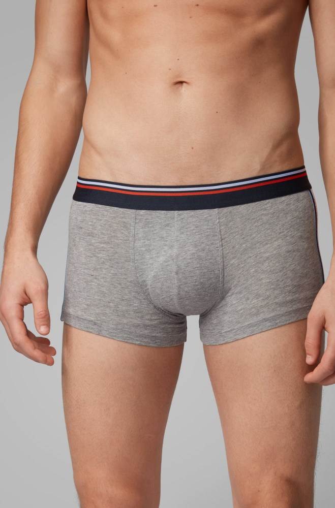 Hugo Boss Bomull-blend trunks Grå | Qb16tyyF