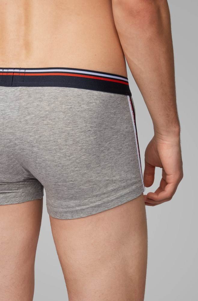 Hugo Boss Bomull-blend trunks Grå | Qb16tyyF