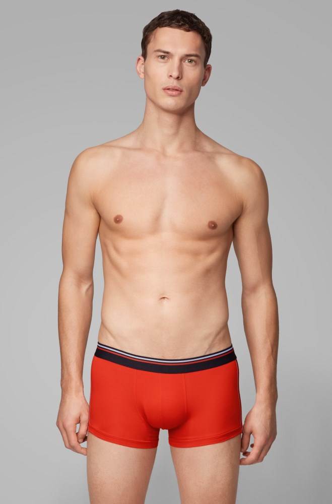 Hugo Boss Bomull-blend trunks Oransje | SszVuvqT