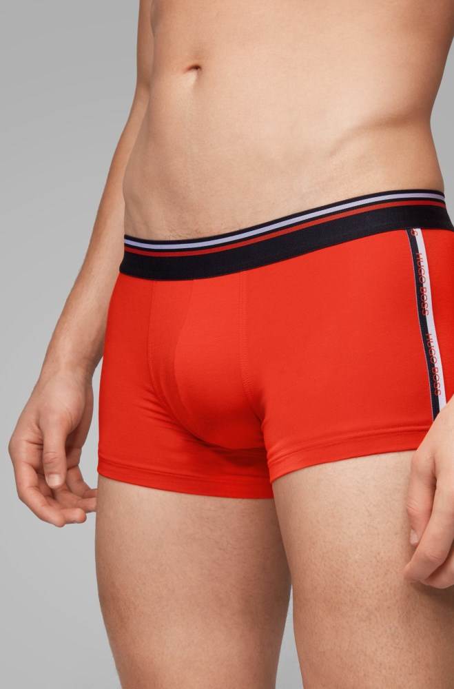 Hugo Boss Bomull-blend trunks Oransje | SszVuvqT