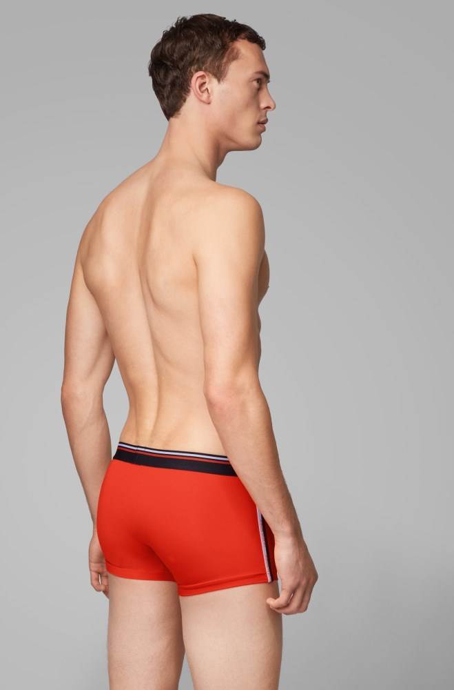 Hugo Boss Bomull-blend trunks Oransje | SszVuvqT