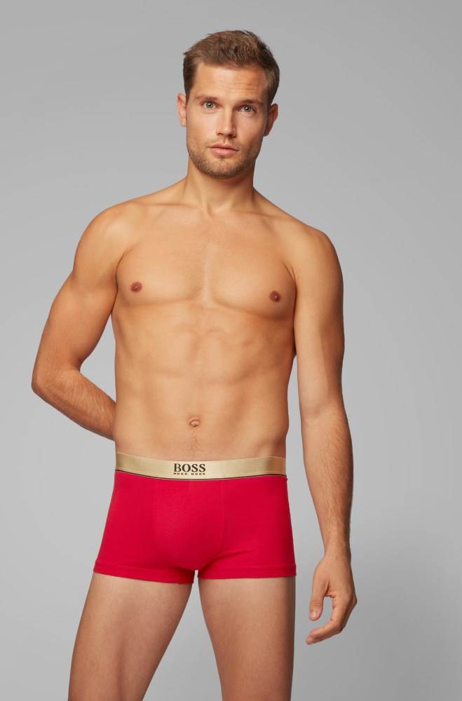 Hugo Boss Bomull-blend trunks Rød | NUmlmX74