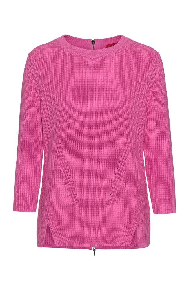 Hugo Boss Bomull crew-neck sweater Rosa | nSVGKtP5