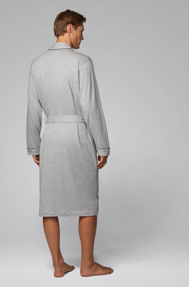 Hugo Boss Bomull dressing gown Grå | t4WwofDb