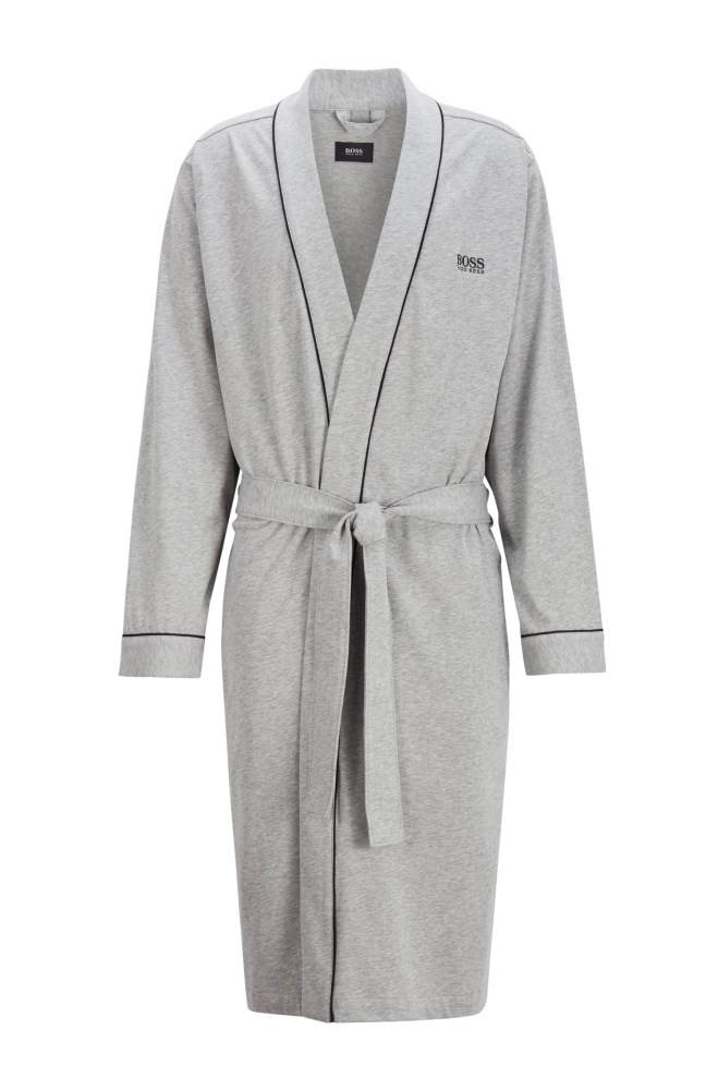 Hugo Boss Bomull dressing gown Grå | t4WwofDb