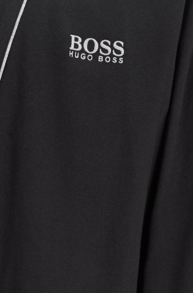 Hugo Boss Bomull dressing gown Svarte | TLhaxHbe